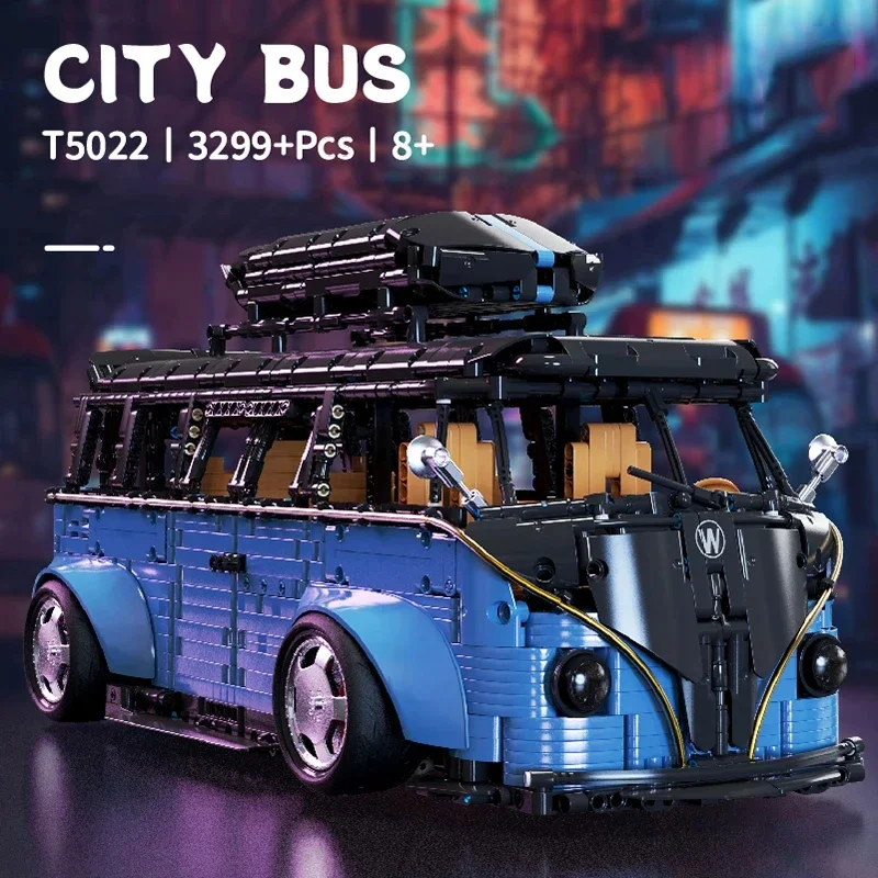 

3299PCS Bus Building Blocks City Bus Car Model Building Blocks Desktop Decoration Ornaments Children's Educational Toys Gifts