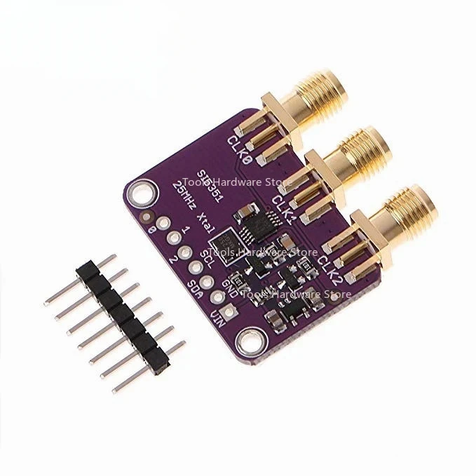 5 個 DC 3V-5V CJMCU-5351 Si5351A Si5351 I2C クロックジェネレータブレークアウトボードモジュール信号発生器クロック 8KHz-160MHz arduino 用