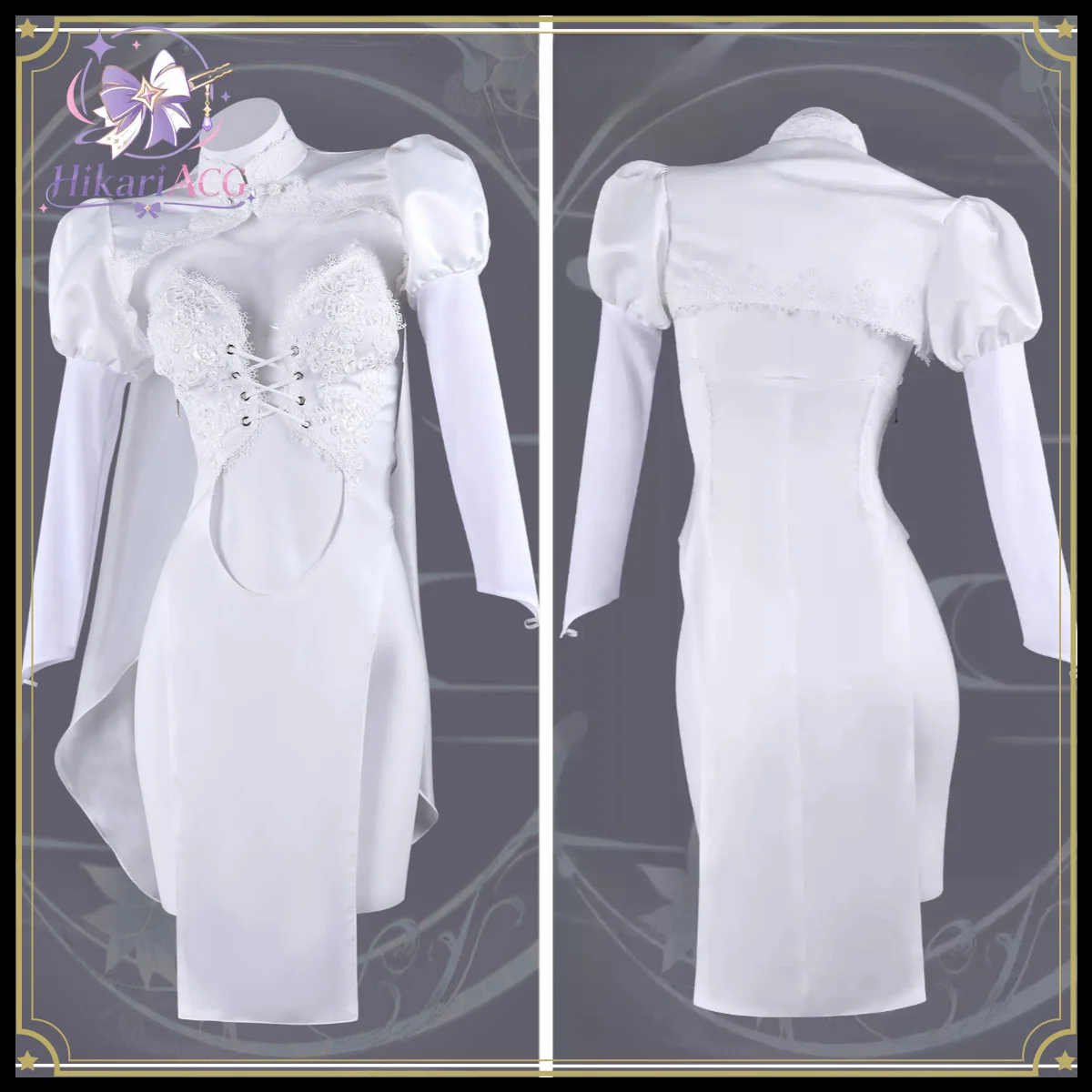 Anime Outfit Blue Archive Cosplay Kisaki Costume White Qipao Wedding Dress Stage Performance Halloween Party Comic Con
