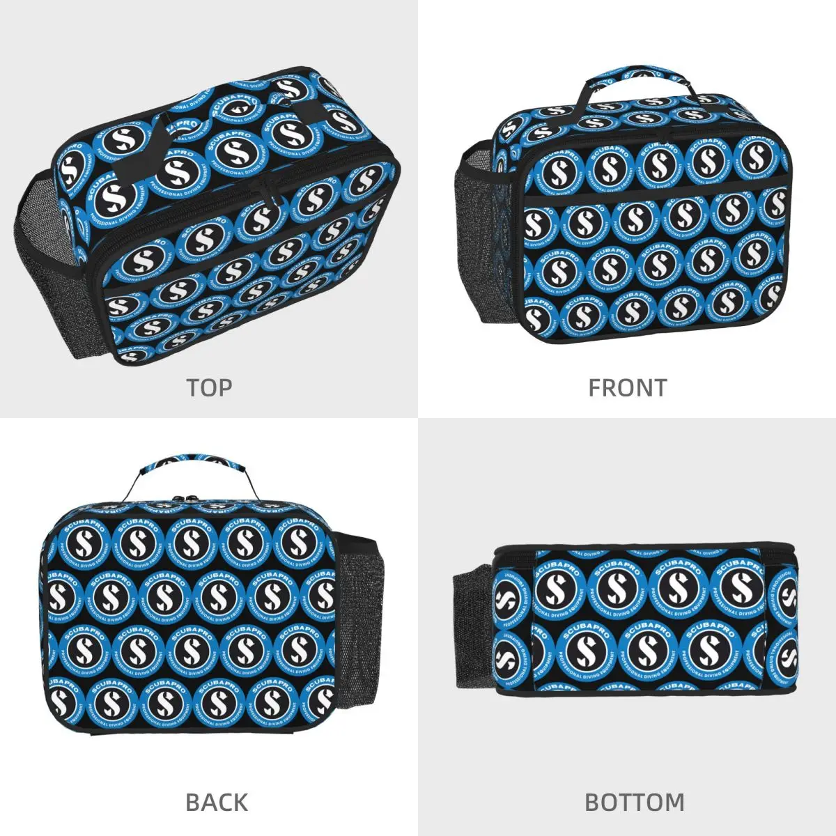 Scubapros Diving Logo Insulated Lunch Bag for Kids School Cooler Thermal Food Box Tote Portable Lunch Boxes Container