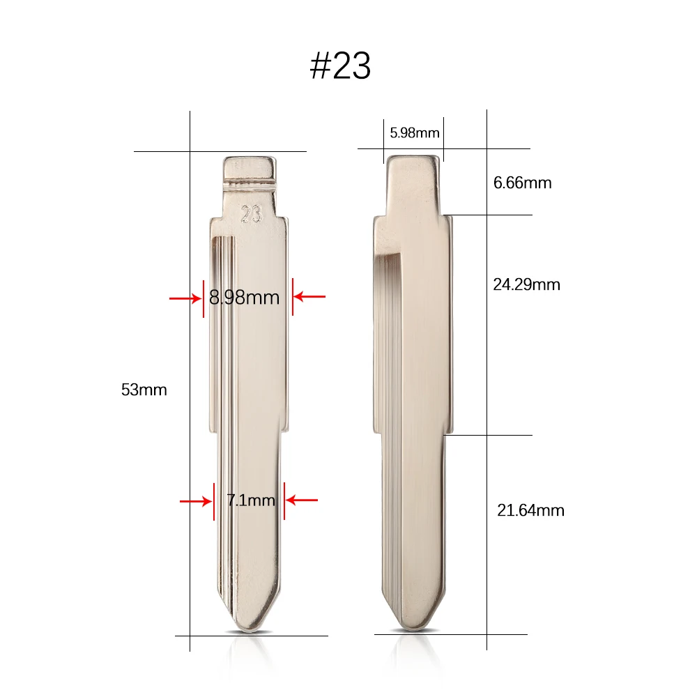 10 sztuk #07 15 16 23 62 KD900 klucz składany ostrze MIT8 MIT11 dla Mitsubishi Outlander Grandis Lancer-EX ASX ostrze niecięty klucz Pajero