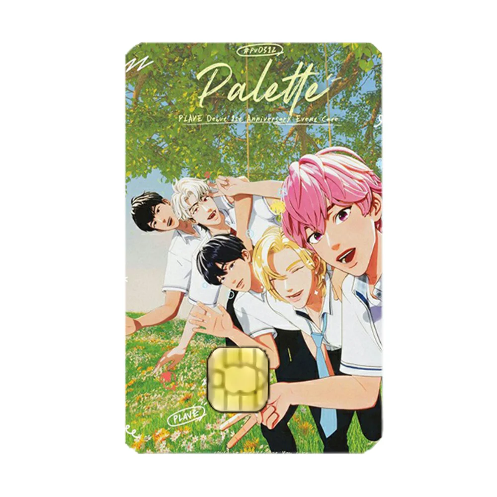Kpop P-PLAVE Bamby Stickers Cartoon Credit Card Visa Debit Bank