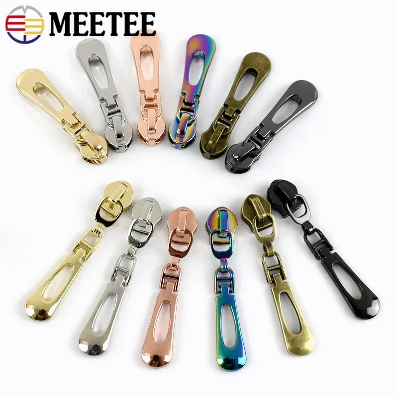 5/10/20Pc Zipper Slider for 5# Nylon Zippers Tape Closure Pocket Zip Head Pull Bag Repair Kit Replacement DIY Sewing Accessories
