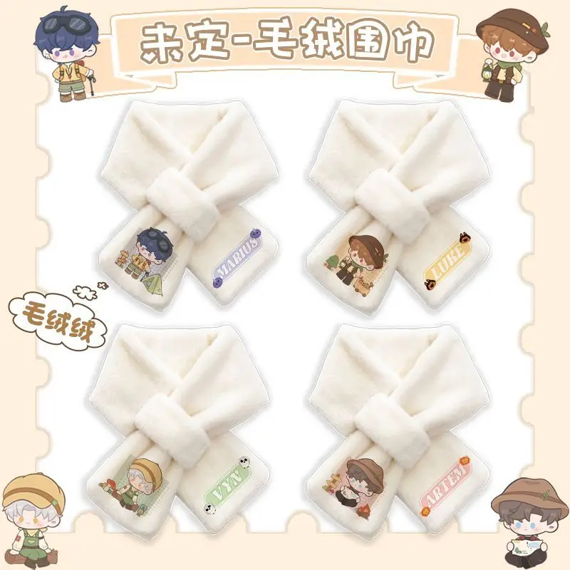 Game 2025 Anime Tears of Themis Cos Vilhelm Artem Wing Luke Pearce Marius Unisex Autumn and Winter Plush Scarf Birthday Gift