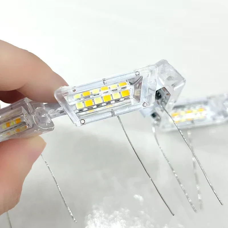 2Pcs DRL LED Daytime Running Light Strip Flexible Waterproof Headlight Turn Signal Yellow Lamp Car Decorative Driving Lights 12v