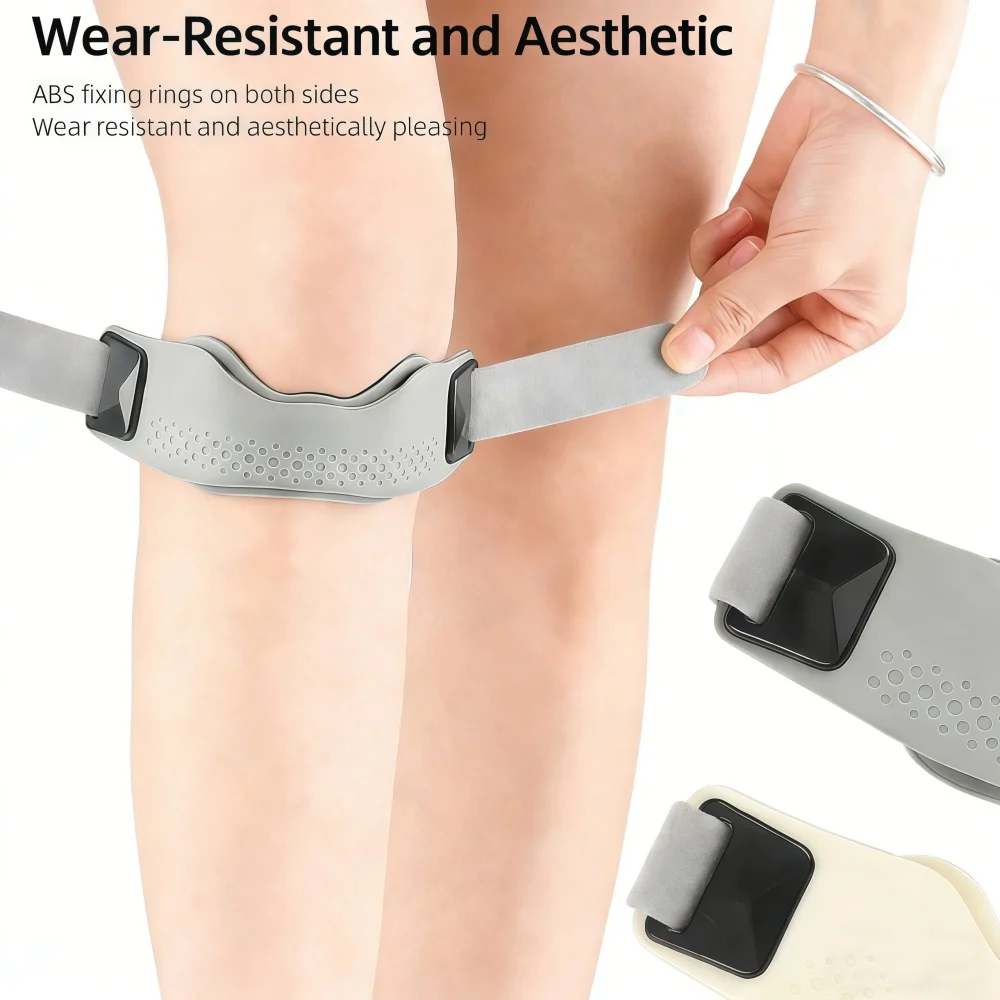 1/2Pcs Silicone Patellar Tendon Support Strap Adjustable Knee Support Pads for Men Women Sports, Running, Tennis, Jumpers Knee