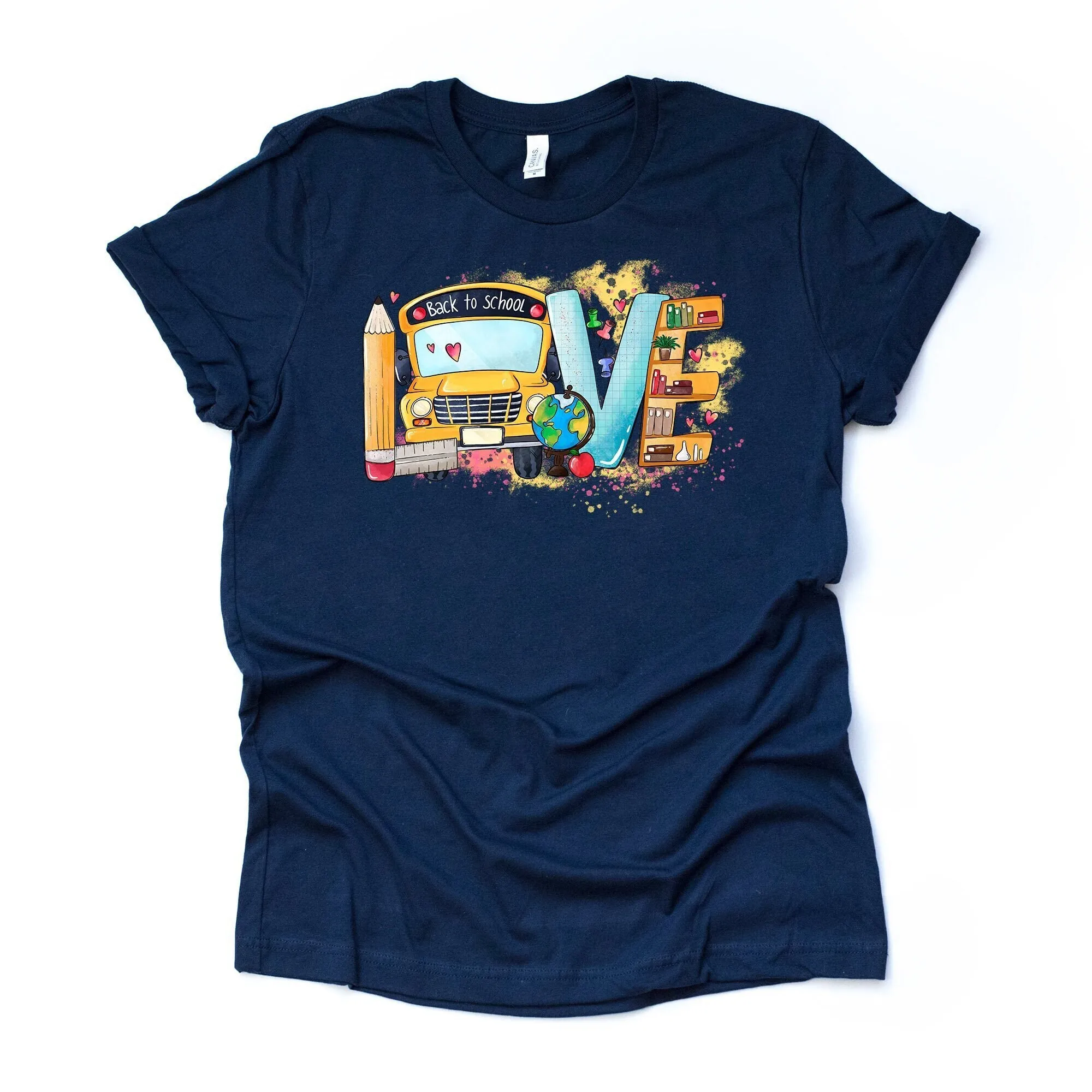 School Bus Driver T Shirt Love For Design On Premium Unisex 3 Color Choices Plus Size