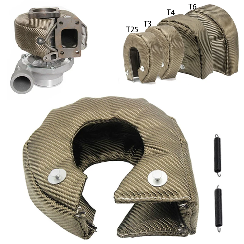 Cubierta de protección contra el calor de 1800 grados, protector de Manta Turbo, cargador de titanio, accesorios de protección para carreras, T25,