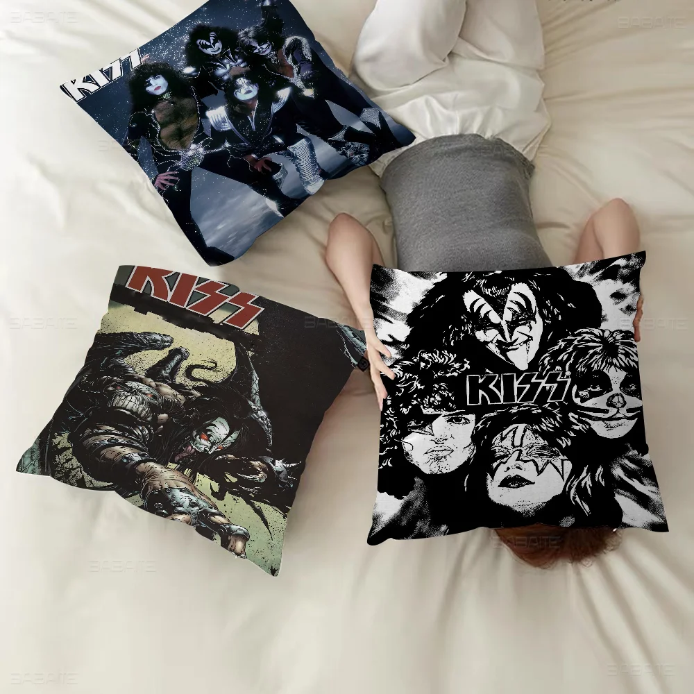 

Kiss Band Personalized Pillow Dust Cover Bedroom Kids Party Decoration Pillowcase Birthday Children Gift