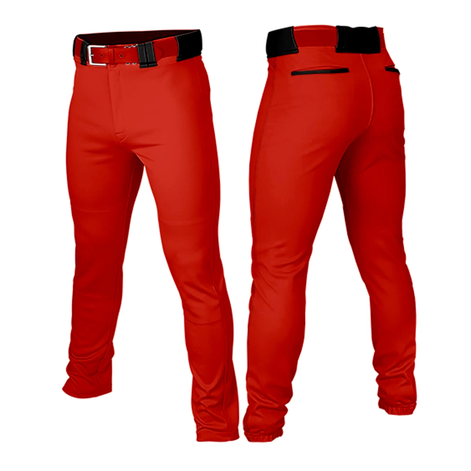 Baseball Pants for Men Youth Solid Color Training Trousers Casual Running Hiking Pants with Pockets