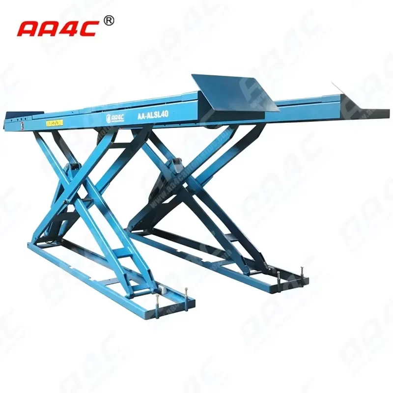 For AA4C In-Ground Hydraulic Alignment Scissor Lift Auto Hoist Vehicle Lift for Cars 3.5T-5.0T Capacity 4.5M-5.0M Runway