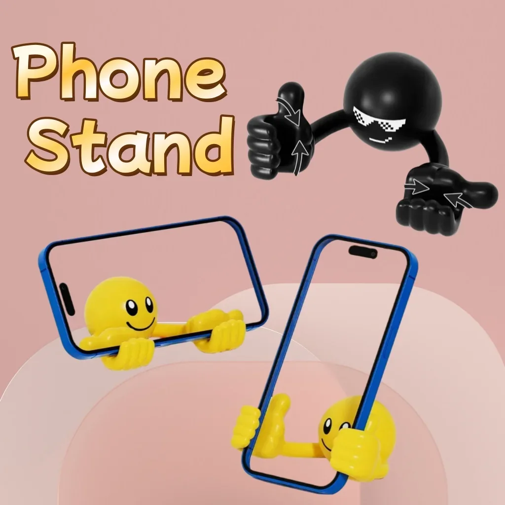 

Милая настольная подставка с изображением смайлика, держатель для телефона и планшета, универсальная подставка