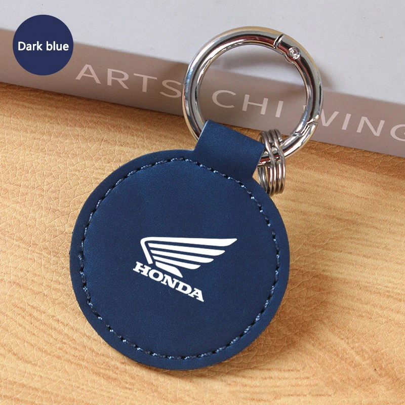 

Leather Motorcycle Badge Key Chain Ring Pendant For Honda CB400 CB650F CBF CBR250RR CRF SH300 NC750 Auto Keychain Accessories