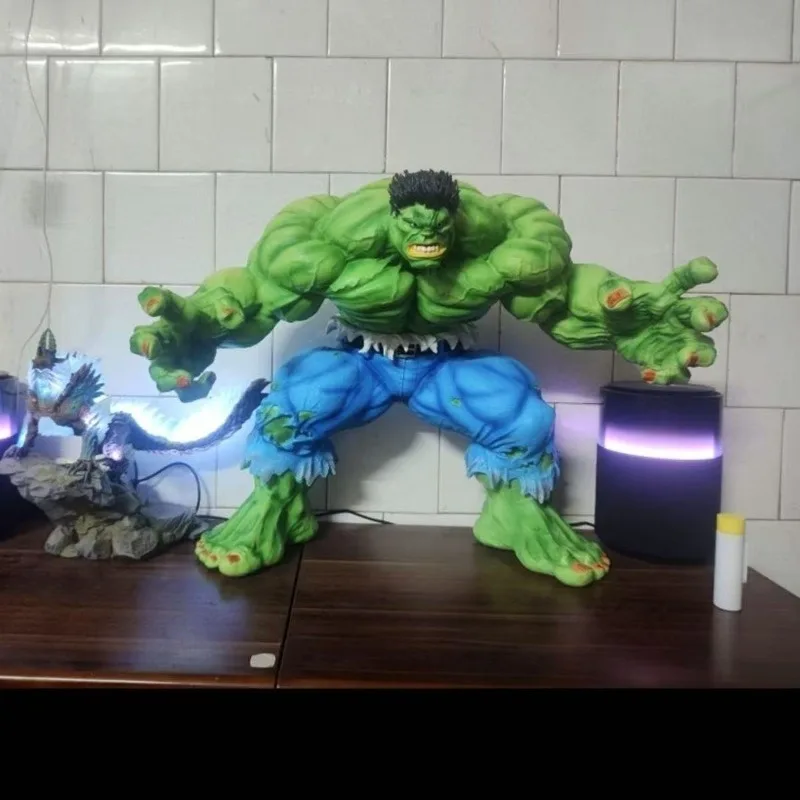 50cm os vingadores figura hulk robert bruce banner extra grande anime modelo colecionável ornamentos de mesa crianças brinquedos presentes do feriado