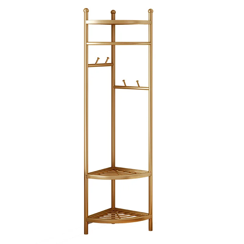 

Corner hanger Floor-to-ceiling bedroom hanger Home door Multifunctional coat rack Living room light luxury bag rack