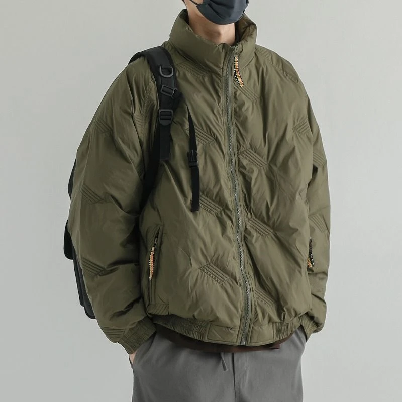 معطف رجالي شتوي كاجوال كبير الحجم من القطن عتيق سميك ودافئ بقلنسوة على طراز الشارع ملابس خارجية عصرية