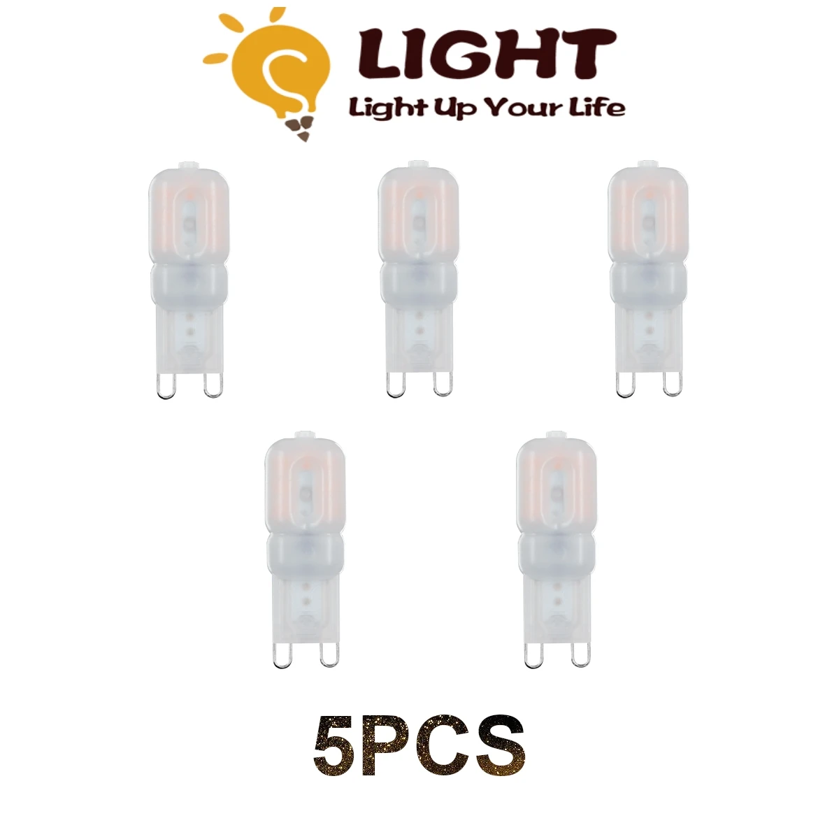 5 PCS Focos 220V Led Super Bright Chandelier Lights G9 2.5w Led Light With Pc Cover Smd2835 Lighting for Living Room