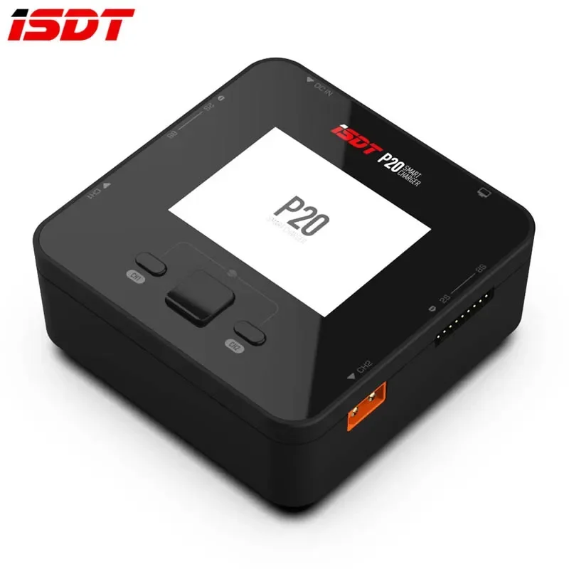 

100% Original ISDT P10 P20 250WX2 10AX2 500WX2 20AX2 DC Dual Channel Smart Charger Discharger for Rc 1-6S 1-8S Lipo Battery RC B