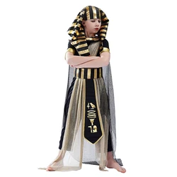 Costume Purim antico egitto di alta qualità per bambini faraone egiziano vestiti costumi sgusie Halloween Boy Egypt Priest Costum