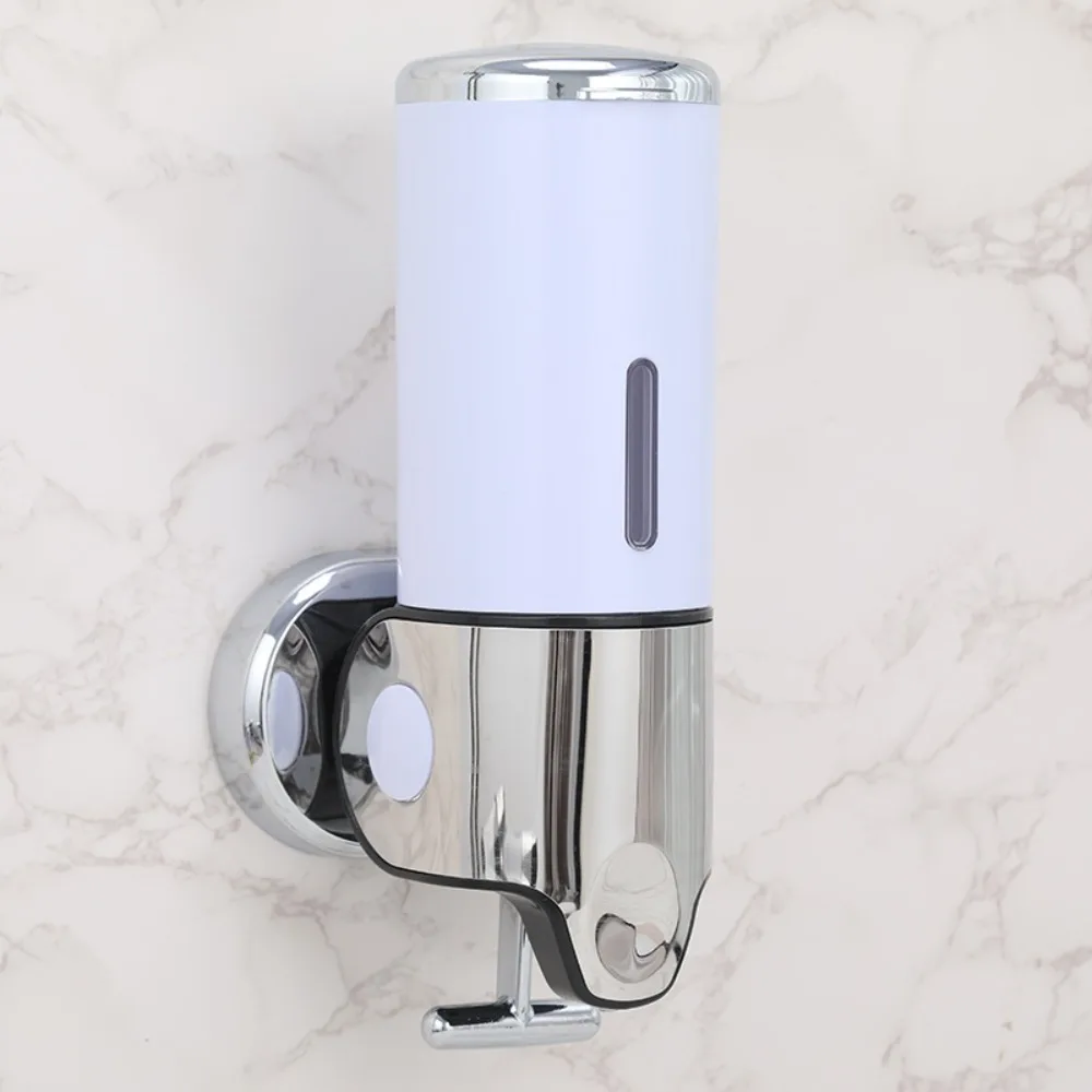 

Waterproof Bathroom Soap Dispenser Wear-resistant Touchless Hand Sanitizer Holder Moisture-proof Plastic Wall Mount Dispenser