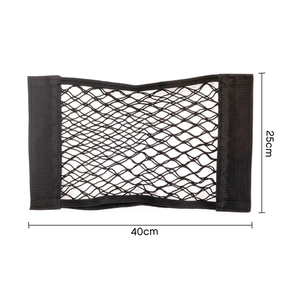 Auto Zurück Hinten Mesh Kofferraum Sitz Elastische String Net Magie Aufkleber Universal Lagerung Tasche Tasche Käfig Auto Organizer Sitz Zurück Tasche