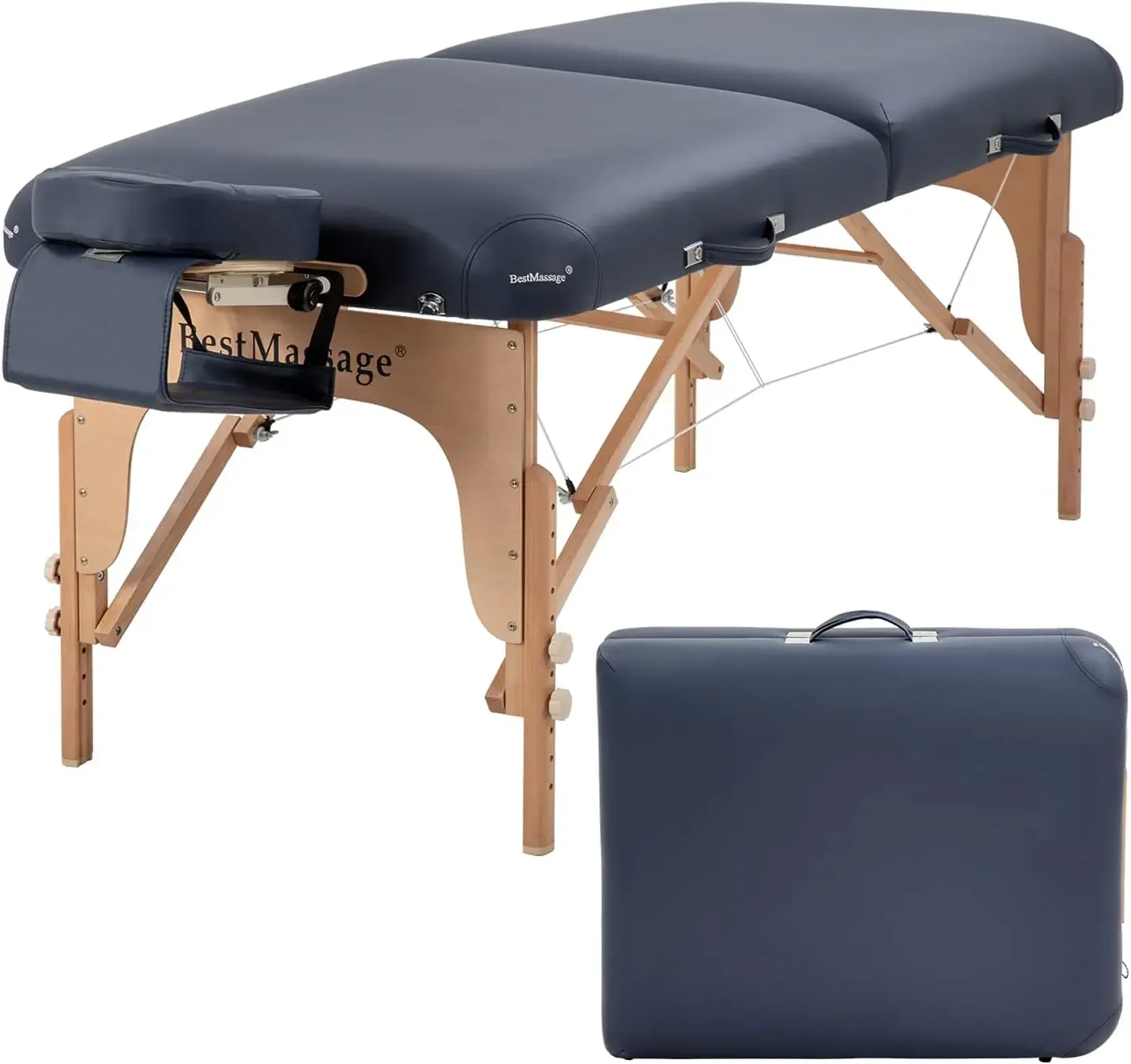 Table, Portable Massage Tables, 84 Inches Long 30 Inchs Wide Height Adjustable Massage Table 2 Fold Spa Bed Massage Tabl