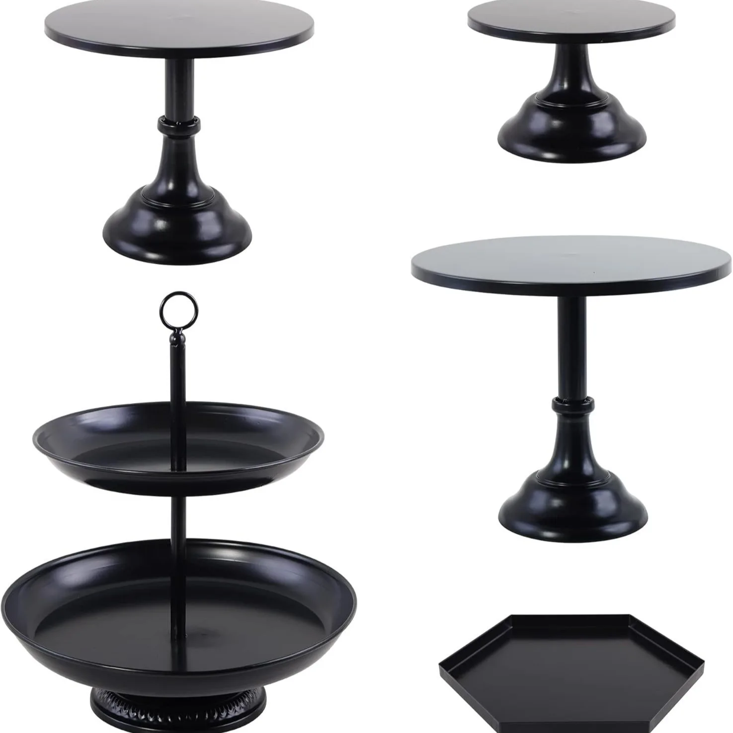 High Quality Luxury Iron Cake Stand Metal Dessert Table Decoration Wedding Birthday Buffet Party Display Stand