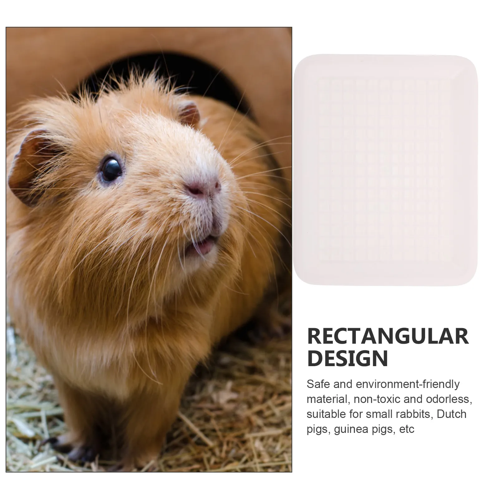 

Bunny Cage Toilet Anti-Fall Design Hamster Litter Box Large Space Rabbit Training Potty Thick Bottom Net Easy Install Safe Use