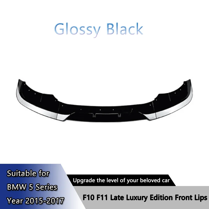 Adequado para bmw série 5 f10 f11 lci 2015-2017 edição de luxo pá frontal acessórios de modificação de lábio dianteiro