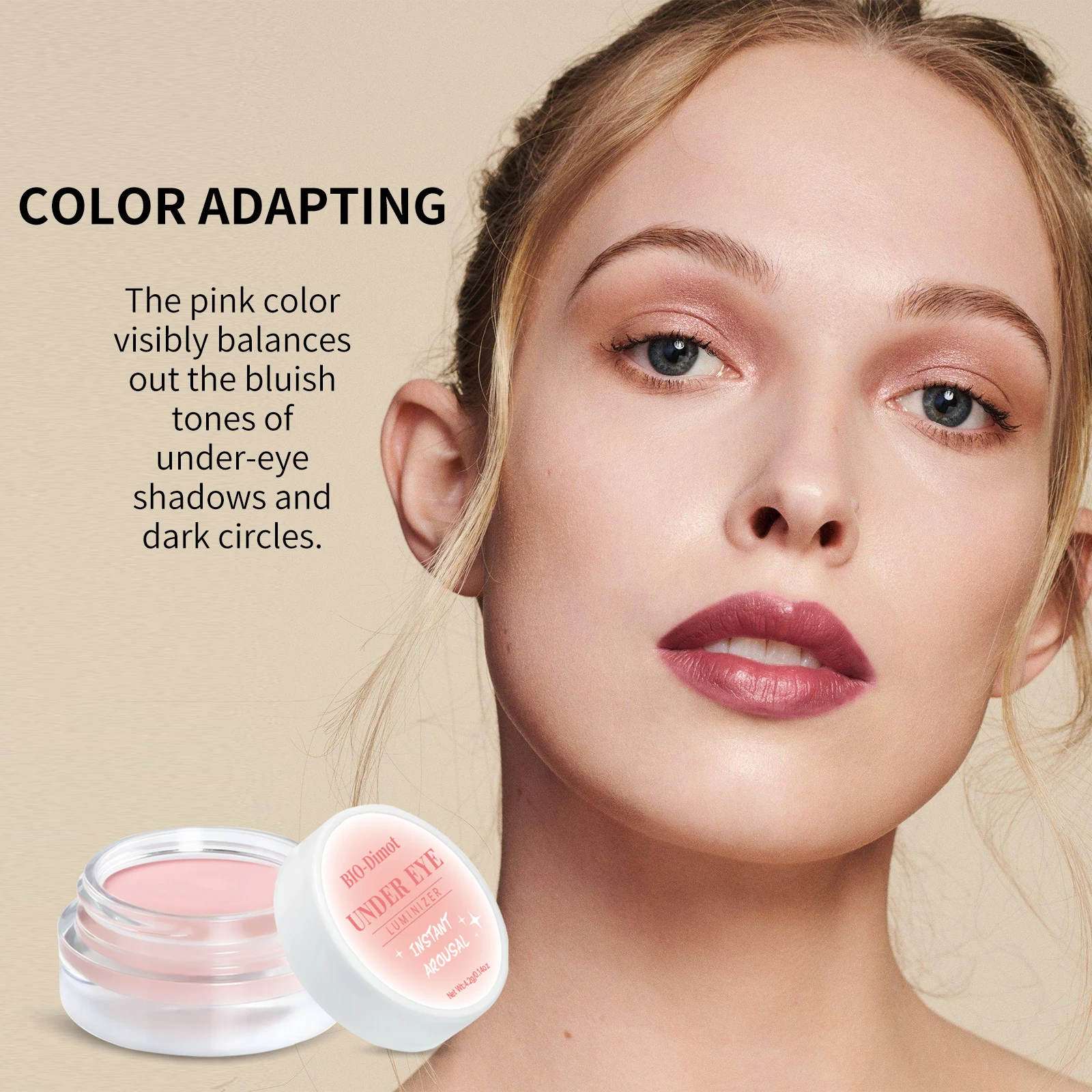 Correcteur Dimot, longue durée de 8 heures, sans taches, cache les cernes et les déchirures, naturel mélangeable