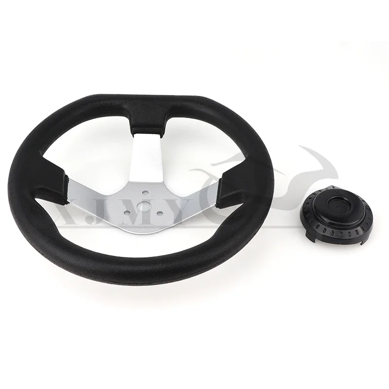 ATV 270mm3Hole Steering Wheel Replacement Universal Suitable for Go Kart Steering Wheel Hardware with Cover Vehicle Accessories