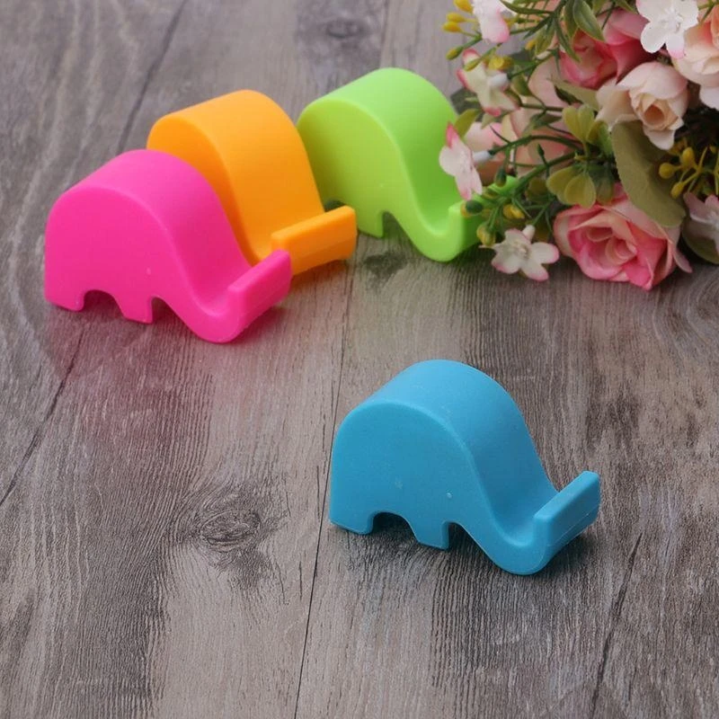 

W89C Elephant Cartoon Desktop Desktop держатель телефона подставьте для всех для смартфонов планшетов