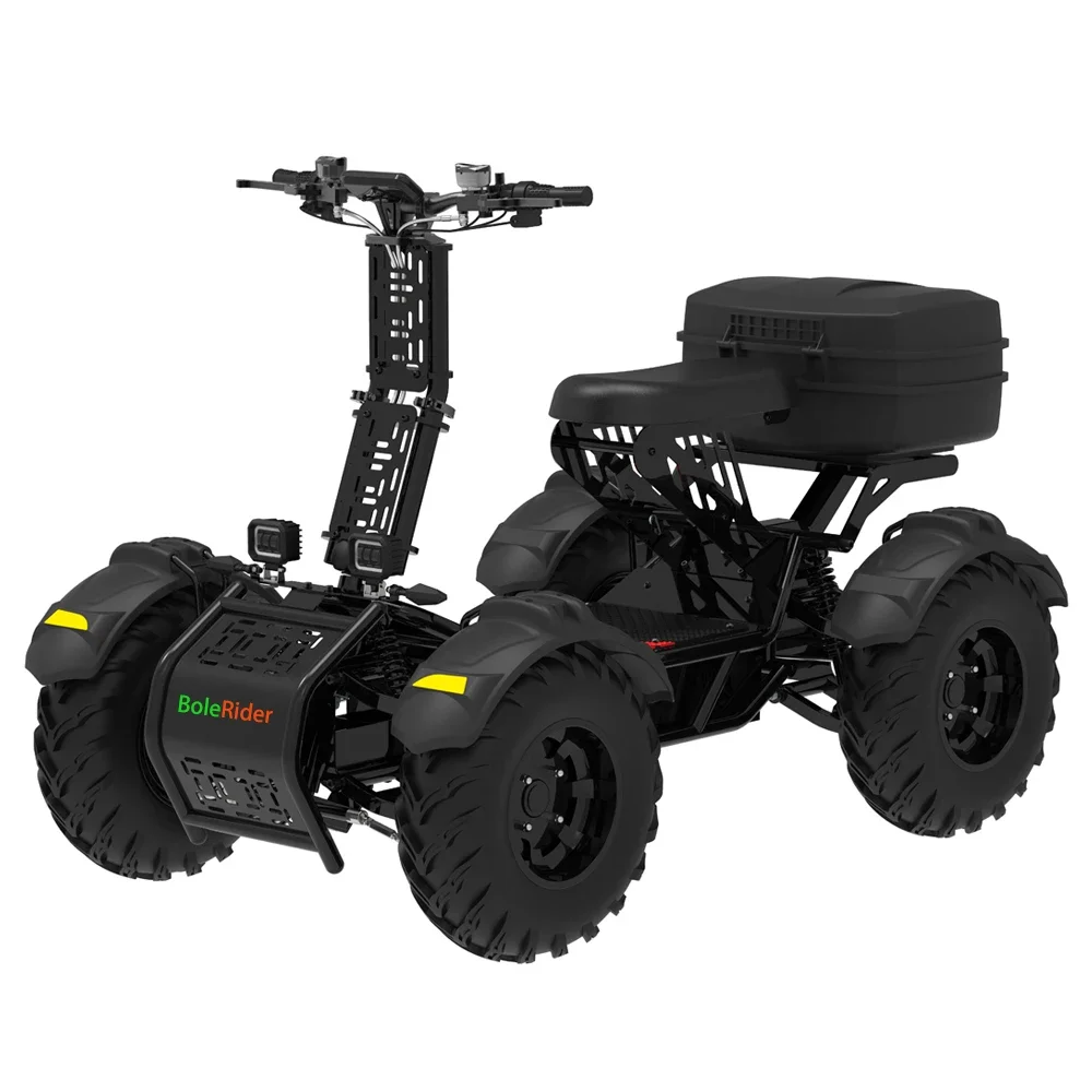 Travel 2025 E-scooter Racing 4 Wheel Drive Atv 4x4 All-terrain-vehicle 10000 Watt Adult 21Inch Electric Scooter Atv With Storage