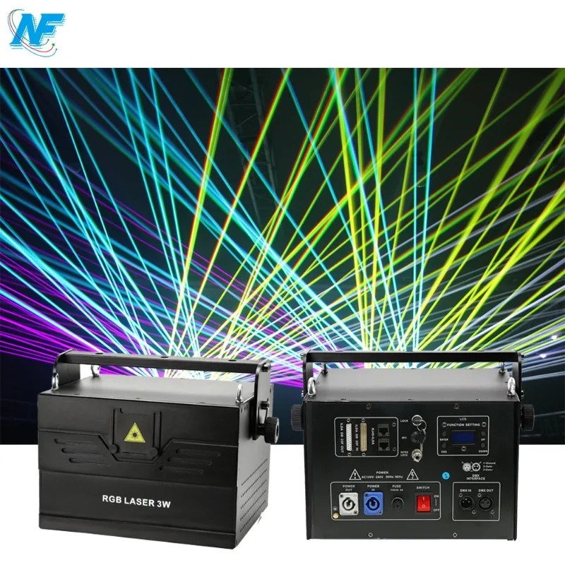 

Stage Laser 3w 4w 5w 6w 8w 10w 30kpps Rgb Animation Laser Light Show