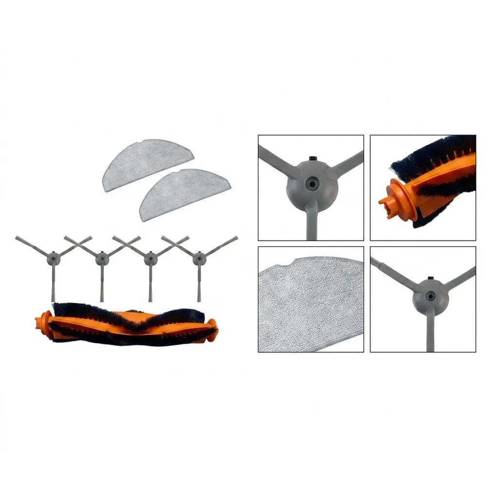 Main Brush Set Robot Vacuum Parts For Daily Home Cleaning High Efficiency Filtration Corner Sweeping Design For SHOME VAC-PRO