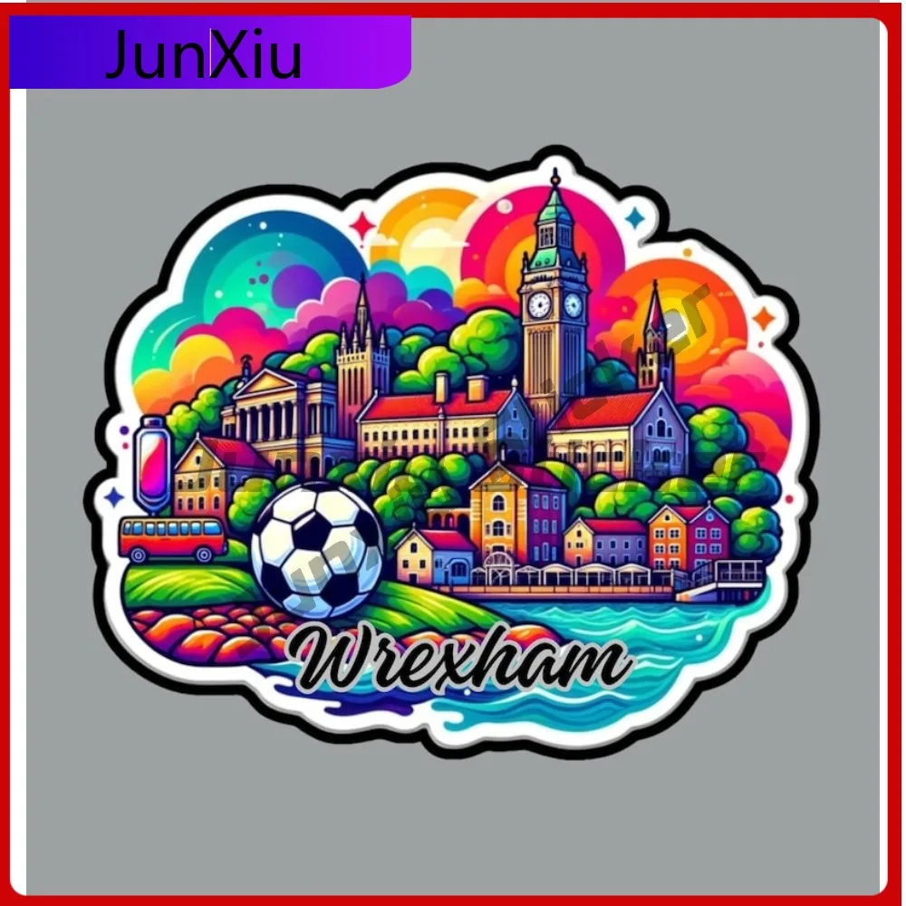 

Wrexham Uk Fridge Or Laptop High-quality Sticker Car Decoration Scratch-proof Accessories Graphic Vinyl Bumper Laptop Rv Camper