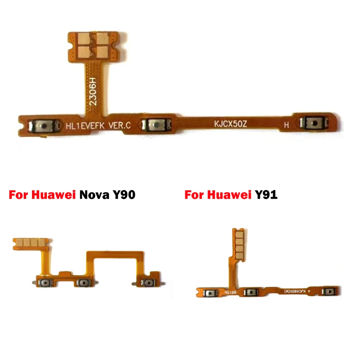 For Huawei Nova Y60 Y61 Y70 Y71 Y90 Y91 Plus Power On Off Volume