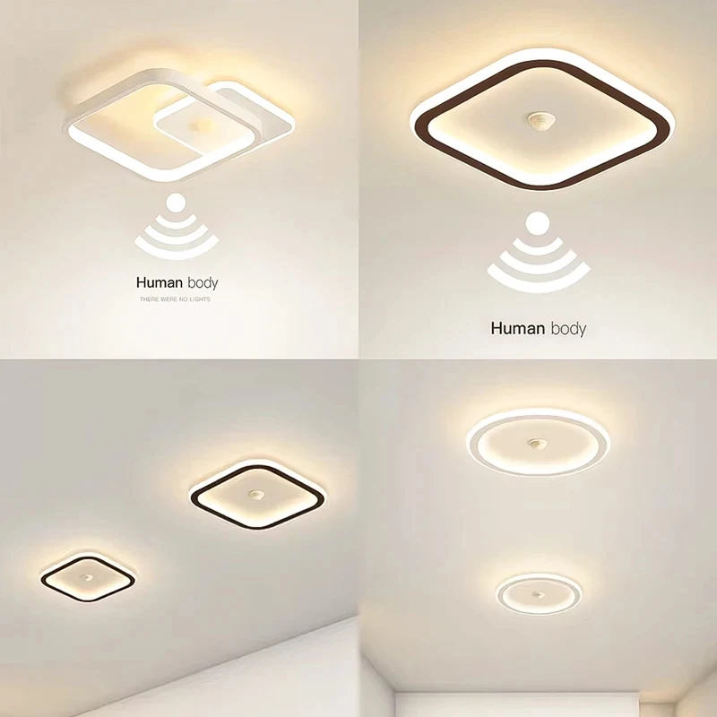 Modern Motion Sensor LED Ceiling Light for Hallway Corridor Staircase Balcony Smart Lighting