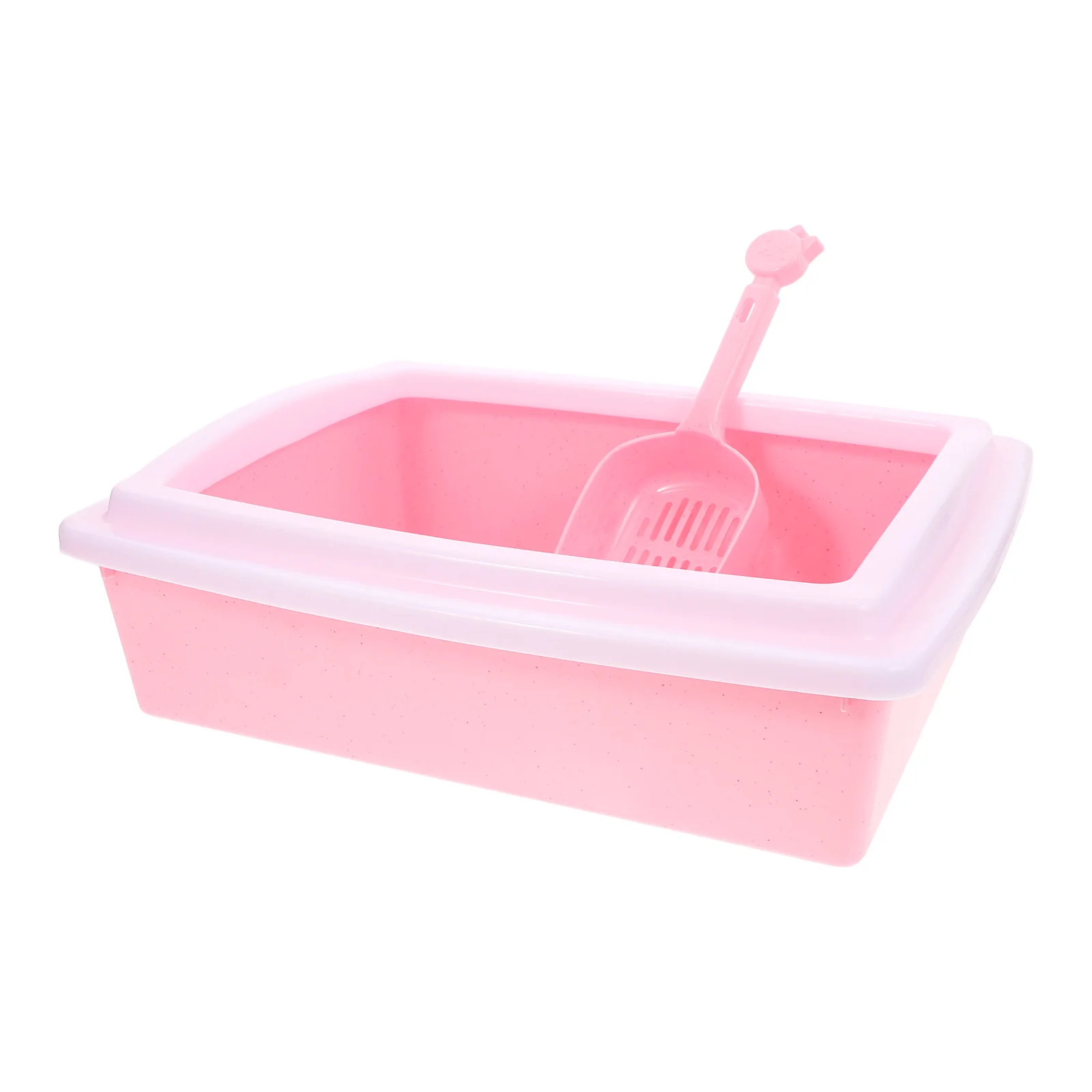 

Cat Litter Box Anti Splash Potty Low Entry Tray Pet Bedpan Toilet Absorbent Indoor Pets Waterproof Litter Tray