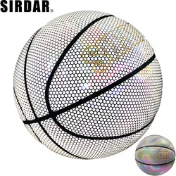 SIRDAR Luminous basketball size 7 student adult game outdoor indoor wear-resistant PU fluorescent training basketball equipment