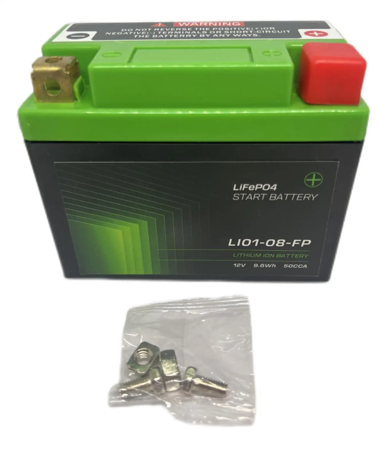 Batería de arranque de litio para generador de LI01-08, reemplazo de HJ01L-08-GFP, 12V, 9.6Wh, BT01L-08-GFP