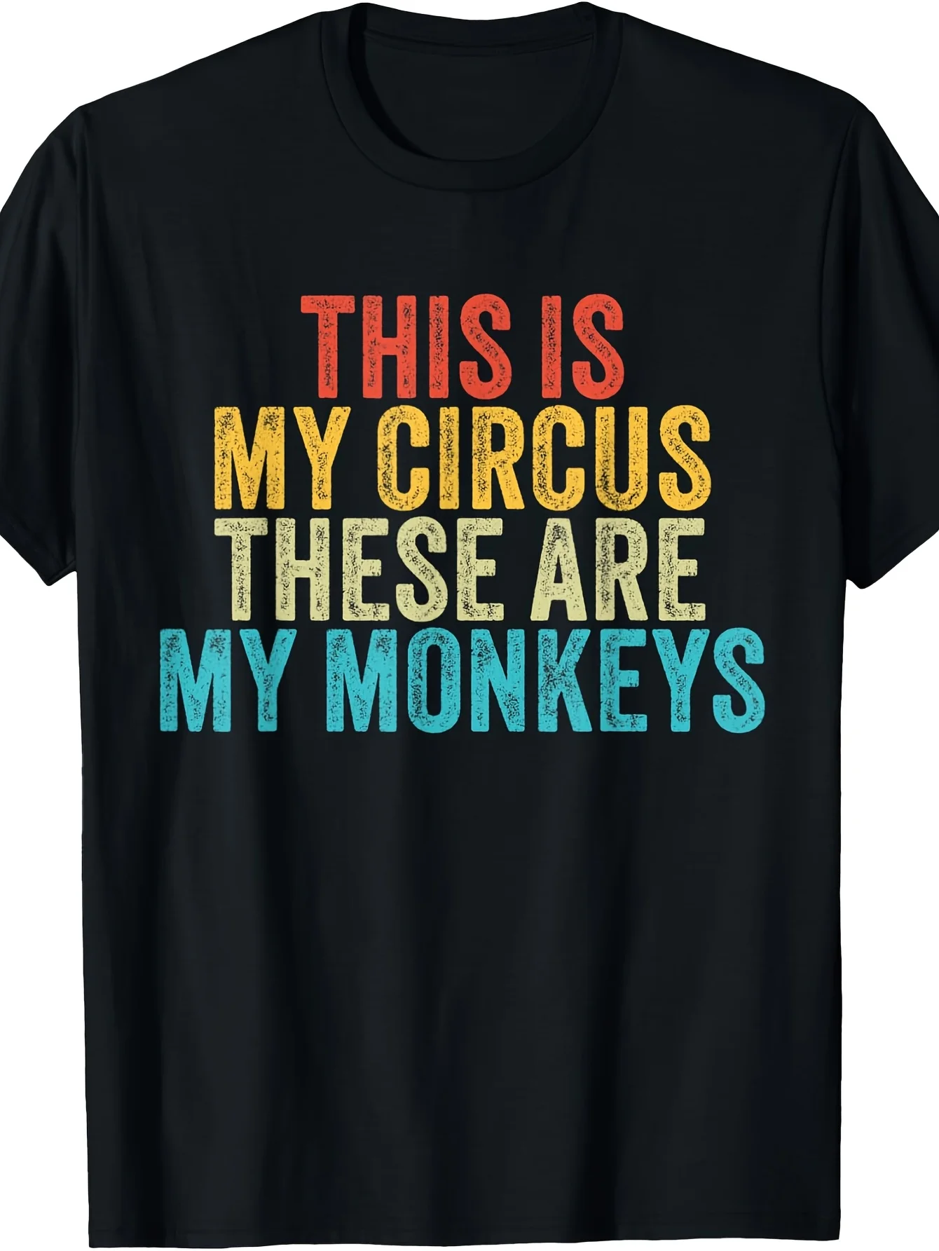 2026 Men'S Funny Circus Manager Shirt | This Is My Circus These Are My Monkeys Graphic Tee - Soft Breathable Crew Neck T-Shirt f