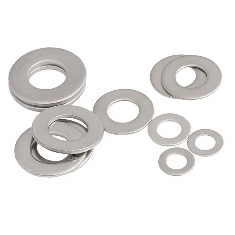 316 Stainless Steel lat Washer Plain Gasket Small Flat Washer Small Outer Diameter Ultra-thin Flat Washer M1.6~M36