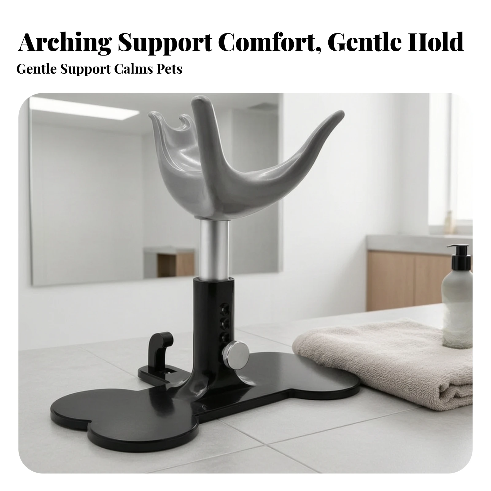 Support Bracket Heavy-Duty Grooming Bracket with Suction Cup Dog Standing Support Stable
