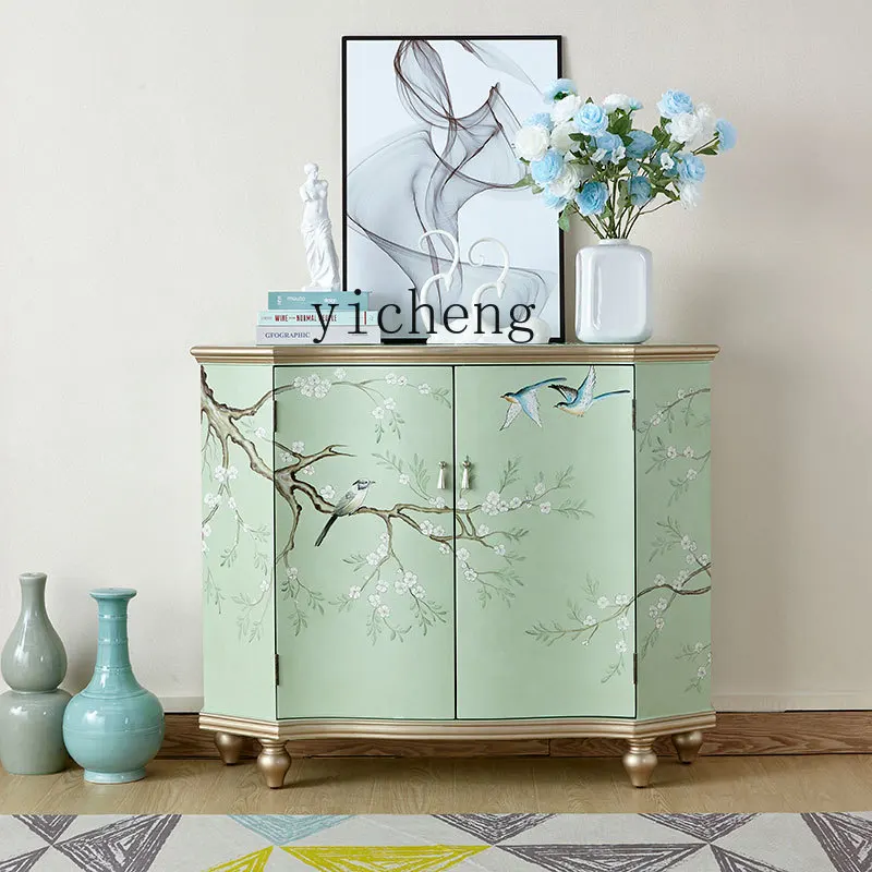 

LSL solid wood aisle entrance entrance foyer decorative cabinet dining side