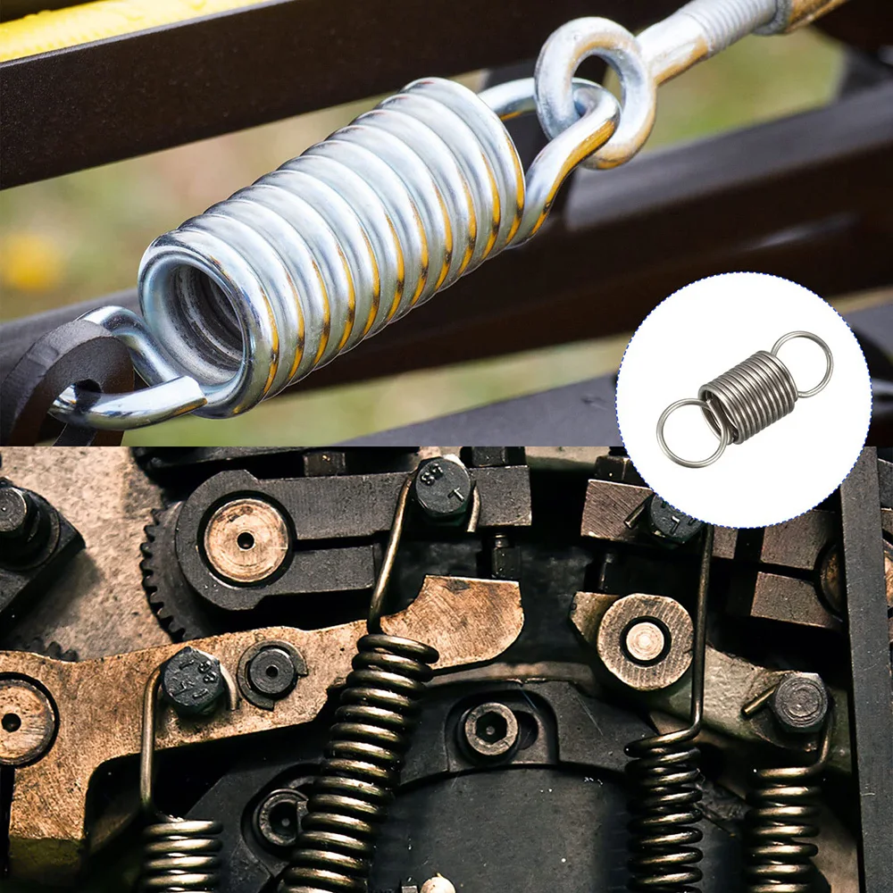 0.6mm  Stainless Steel Tension Spring With O Closed Hook Extension Spring Outer Diameter 4mm To 8mm Length 15mm To 60mm (10pcs)