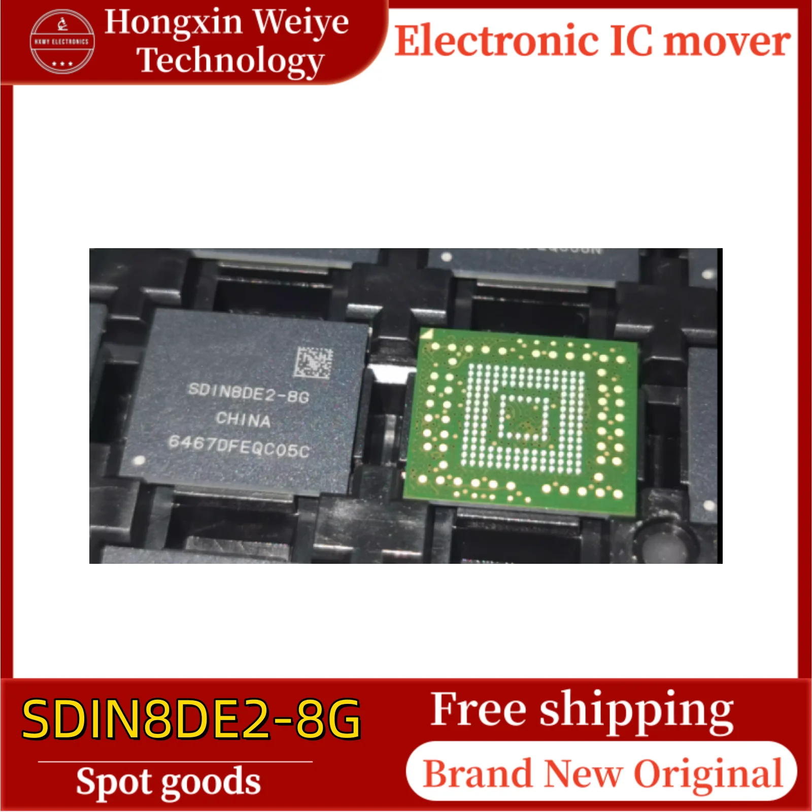 

5/10/30 pcs SDIN8DE2-8G BGA153 EMMC storage IC brand new in stock free shipping