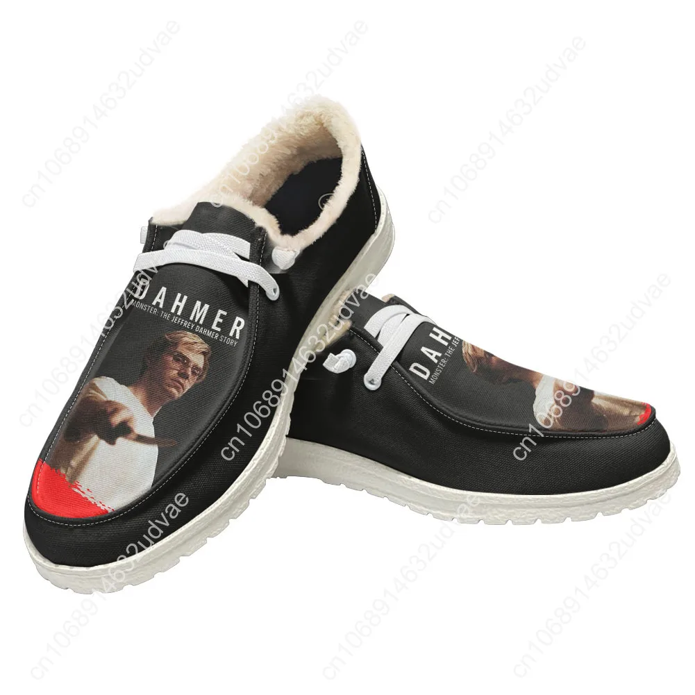 جيفري دامر حذاء كاجوال حذاء مسطح من القطيفة للرجال والنساء يسمح بمرور الهواء كاجوال داخلي وخارجي خفيف الوزن حذاء مخصص