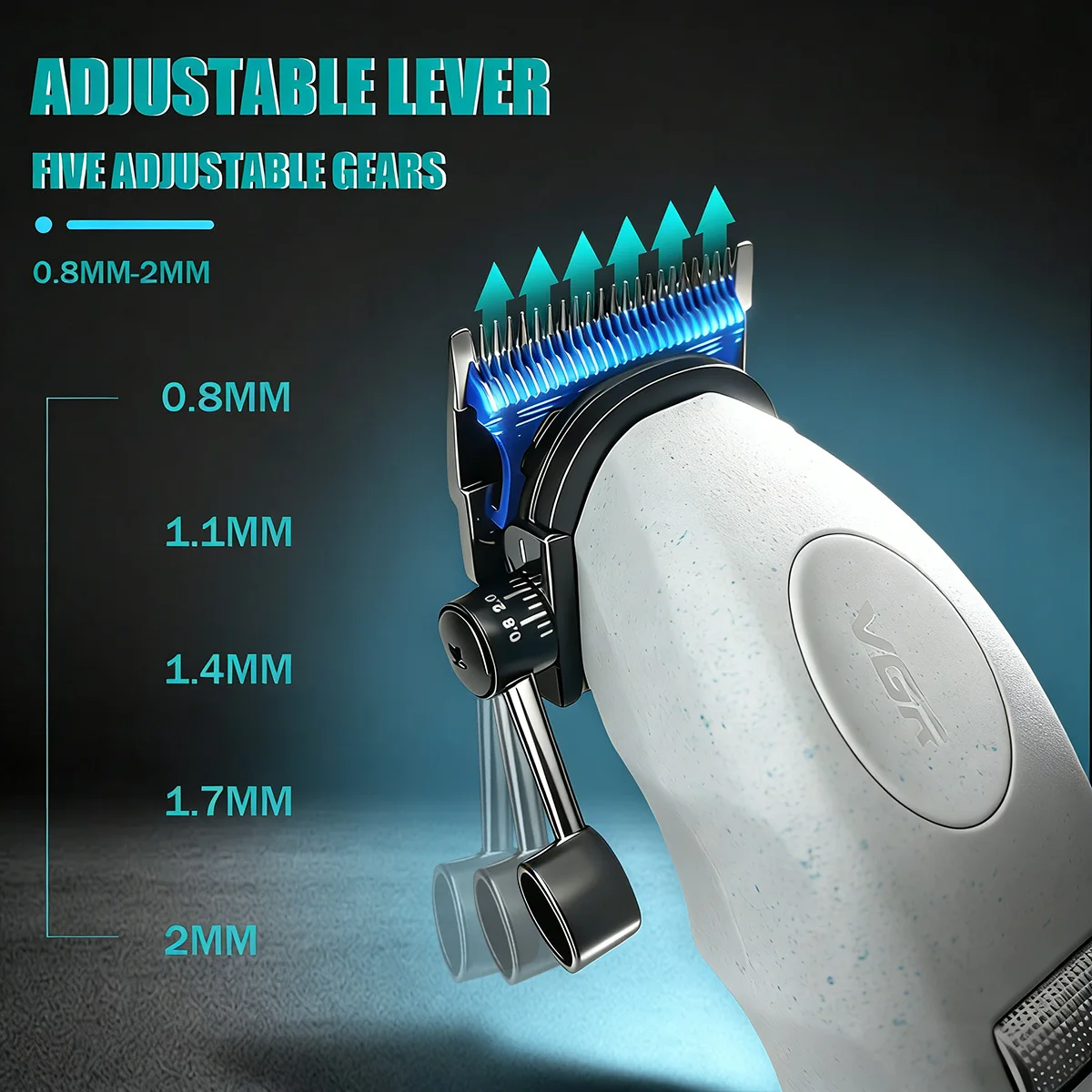 VGR Hair Trimmer Professional Clippers Adjustable Haircut Machine Electric 9000 RPM Barber Combo Trimmer for Men V-887C V-887T