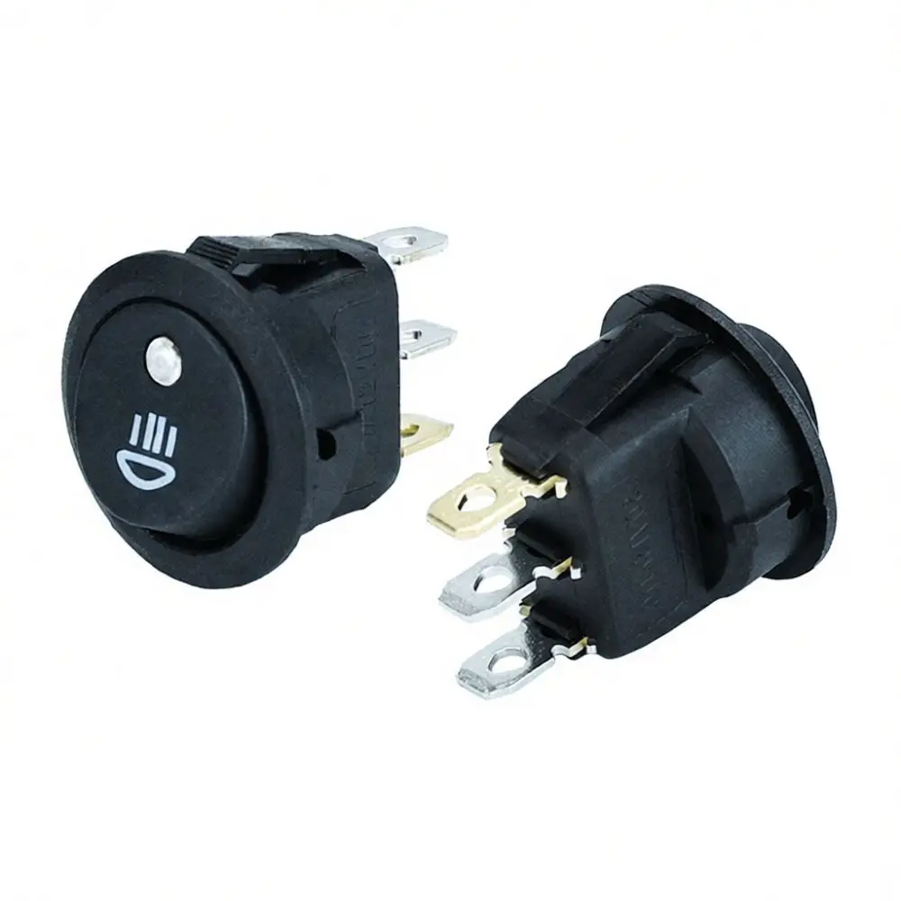 Waterproof IP44 Car Rocker Switch 12V 24V High Beam Symbol LED Illuminated Dash Toggle Button For Automotive Marine Parts